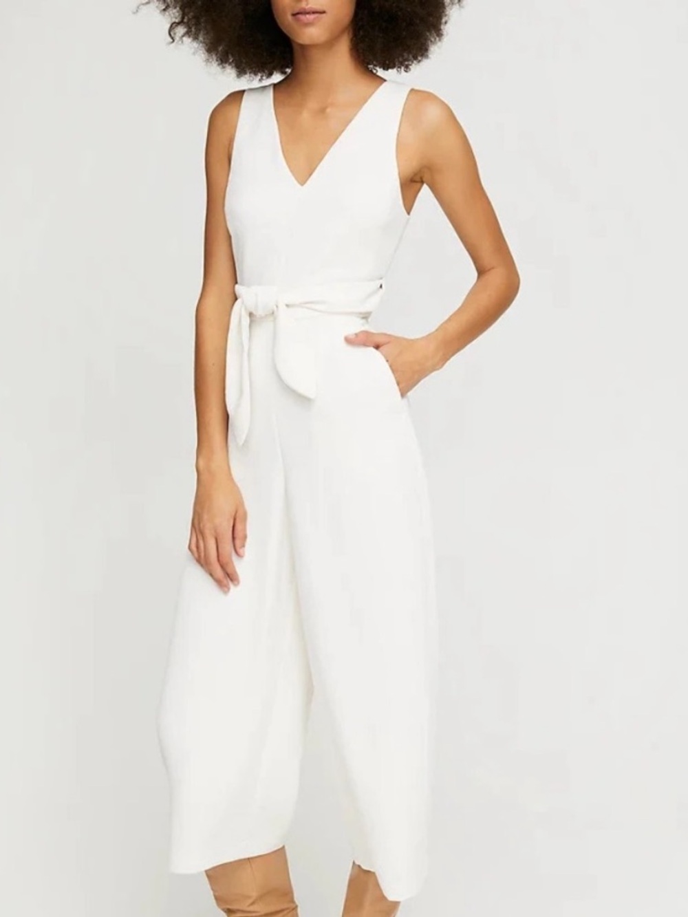 Wilfred Ecoulement V-Neck Jumpsuit - Ivory